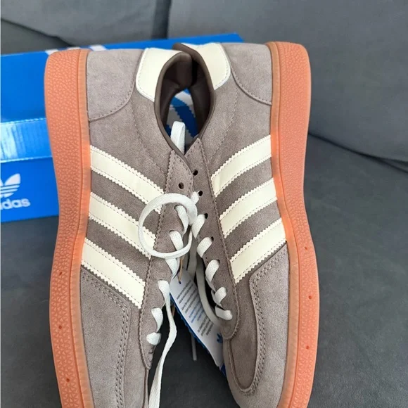 Adidas Unisex Taupe Suede Sneakers